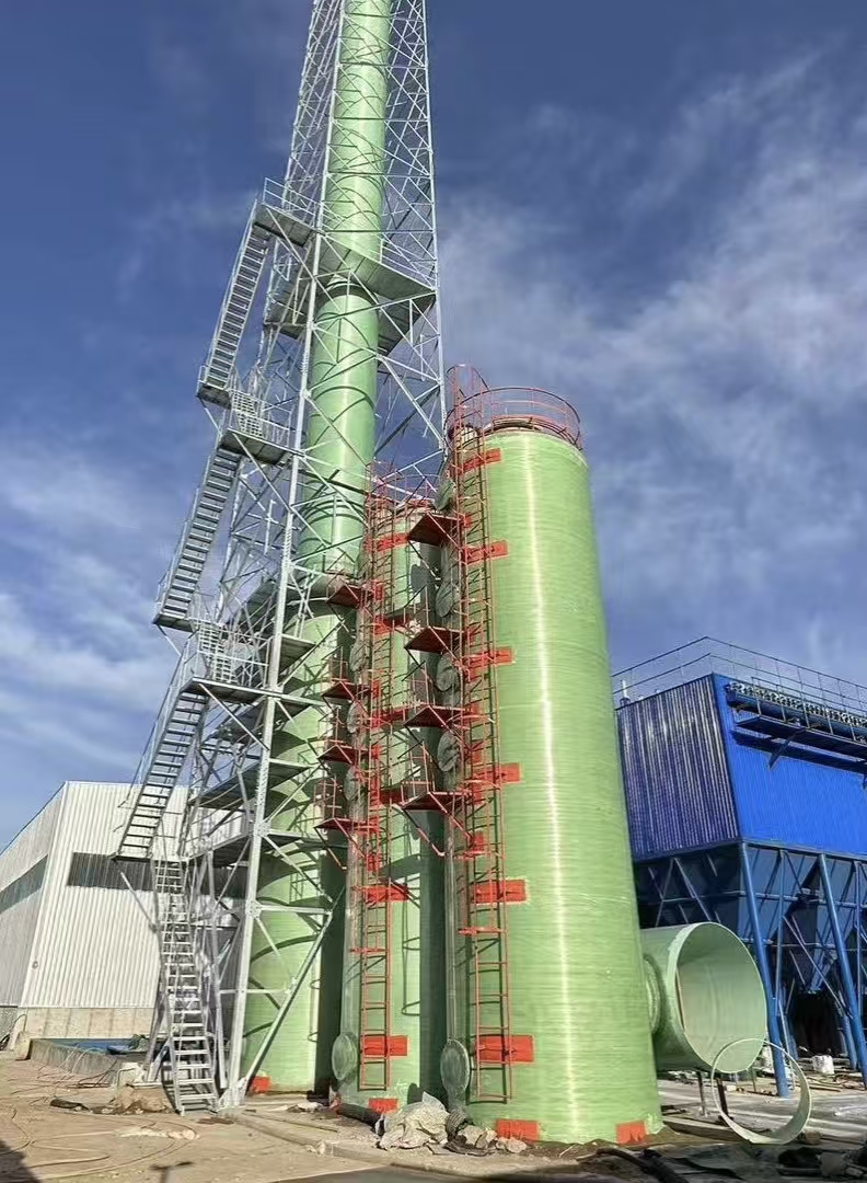 FRP desulfurization tower for industrial boiler flue gas desulfurization