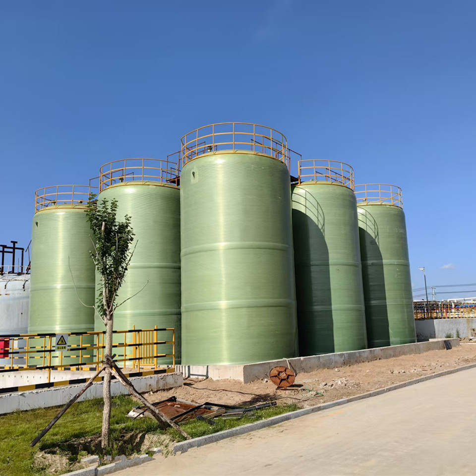 FRP storage tank, anti-corrosion fiberglass tank for chemical acid and wastewater storage